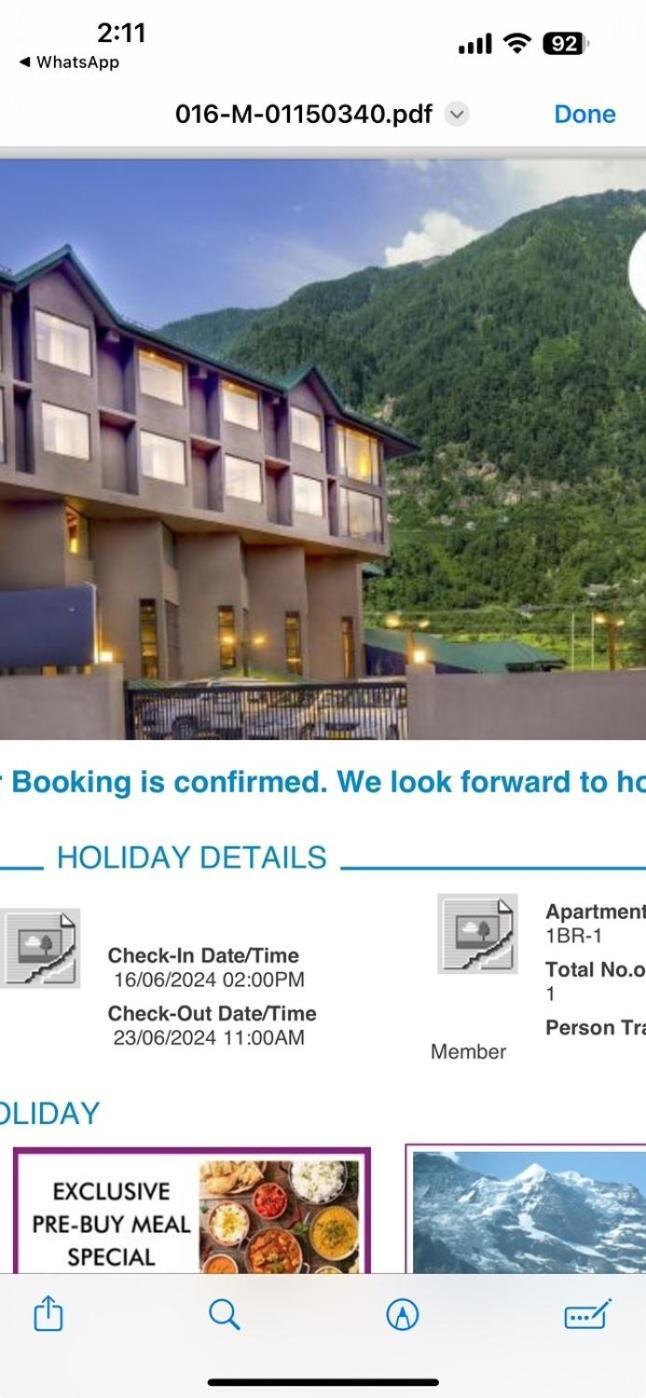 Hotel Park Paradise Manali Manāli Eksteriør billede